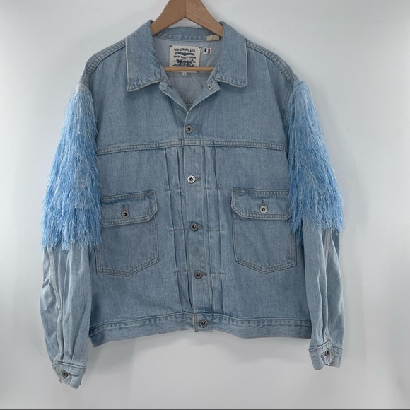 Levi’s love letter trucker Jean jacket size medium - Picture 4 of 12